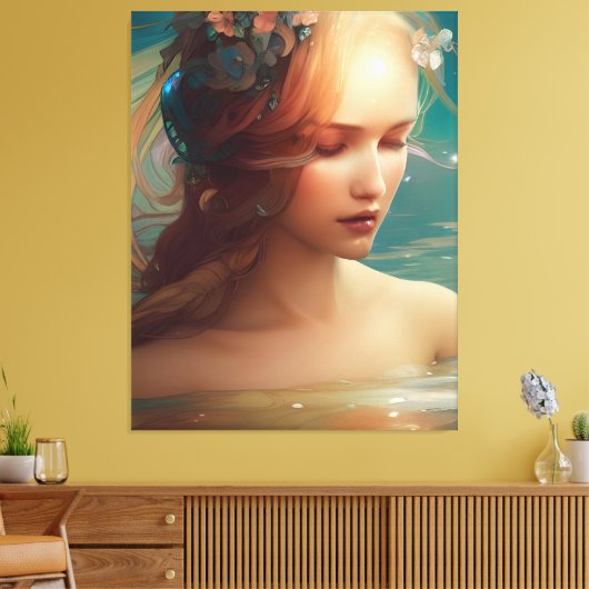 人魚 キャンバスプリント (インサイチュ (リビング))