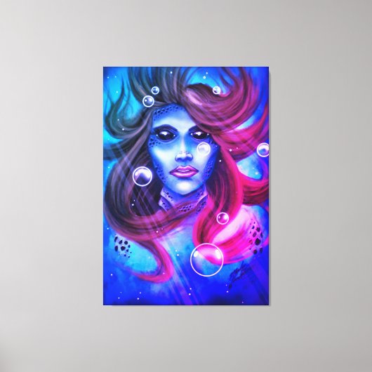 人魚 キャンバスプリント (正面)