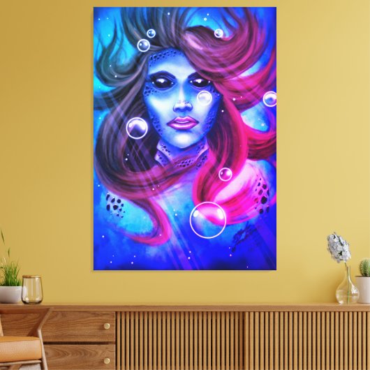 人魚 キャンバスプリント (インサイチュ (リビング))