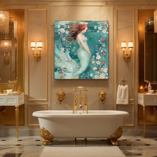 人魚 キャンバスプリント