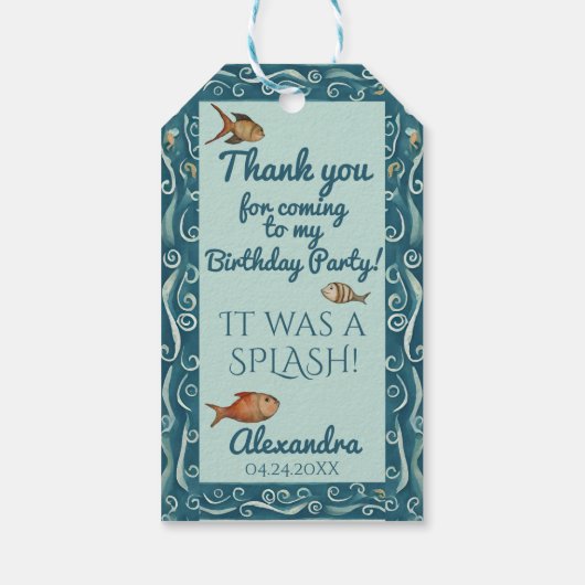 人魚 ギフトタグ (裏面)