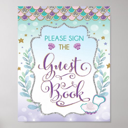 人魚 ゲストブック 誕生日 結婚前お披露目パーティー (正面)