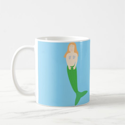 人魚 コーヒーマグカップ (左)