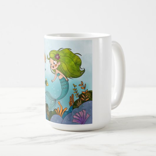 人魚 コーヒーマグカップ (正面右)