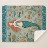 人魚 シェルパブランケット (正面(横))