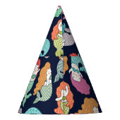 人魚：シームレお洒落スパターン。 パーティーハット (裏面)