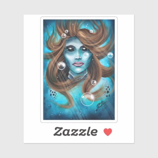 人魚 シール (シート)