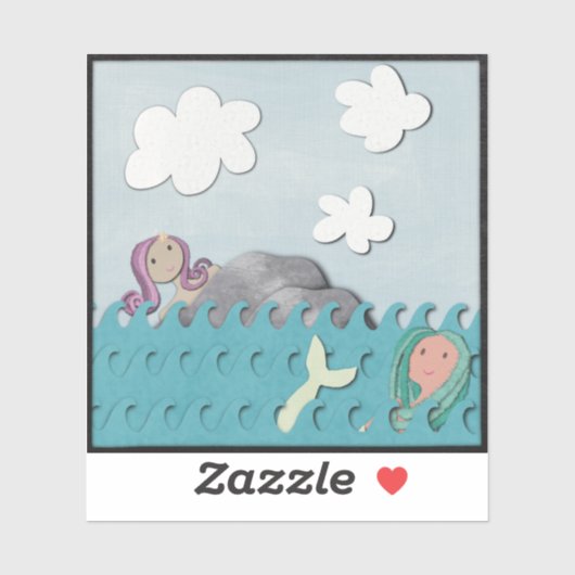 人魚 シール (シート)