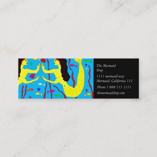 人魚 スキニー名刺 (正面)