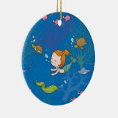 人魚 セラミックオーナメント (右)