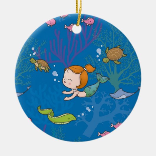 人魚 セラミックオーナメント (正面)