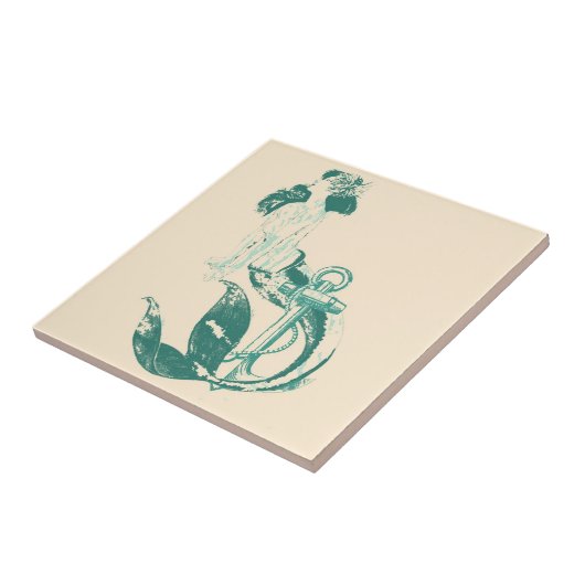 人魚 タイル (側面)