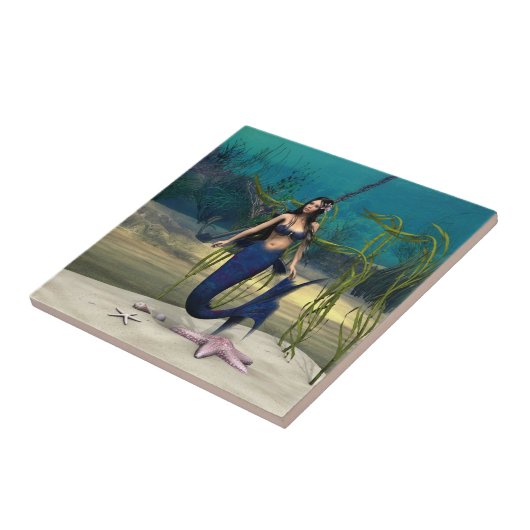 人魚 タイル (側面)