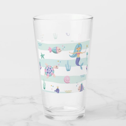 人魚 タンブラーグラス (裏面)