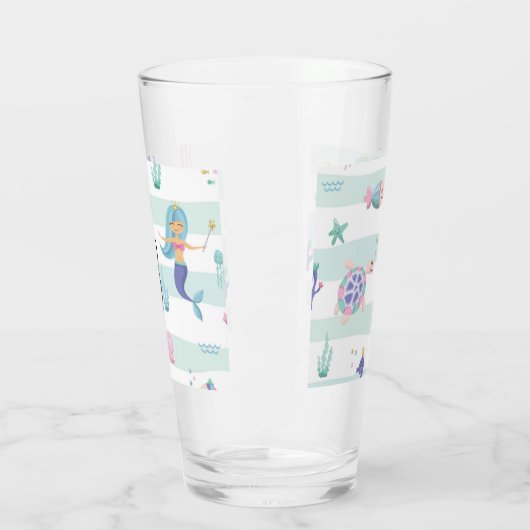 人魚 タンブラーグラス (左)