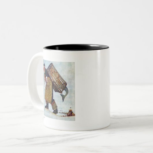 人魚 ツートーンマグカップ (正面左)