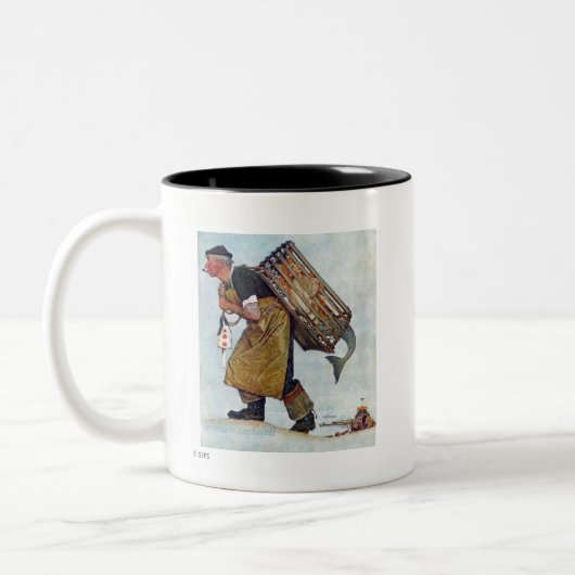 人魚 ツートーンマグカップ (左)