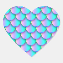人魚 ハートシール