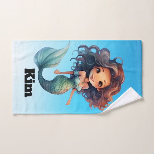 人魚 バスタオルセット (ハンドタオル)