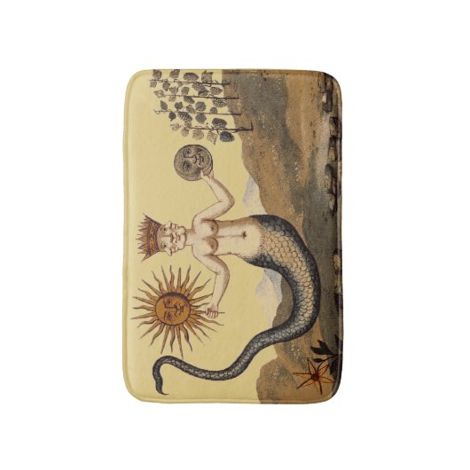 人魚 バスマット (正面縦)