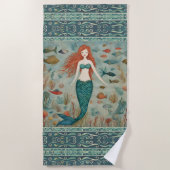 人魚 ビーチタオル (正面)