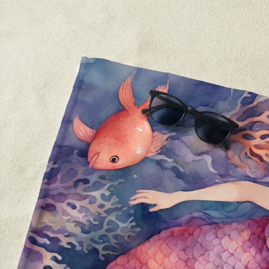 人魚 ビーチタオル (インサイチュ)