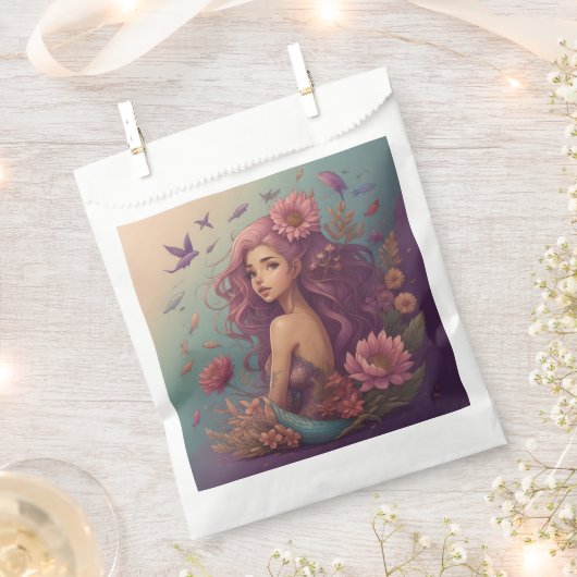 人魚 フェイバーバッグ (クリップ留めされた状態)