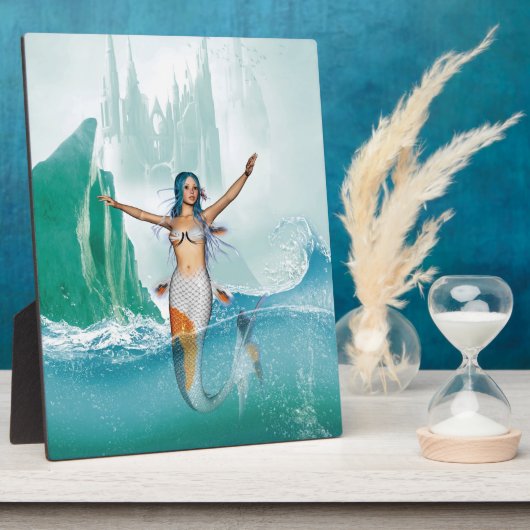 人魚 フォトプラーク (側面)