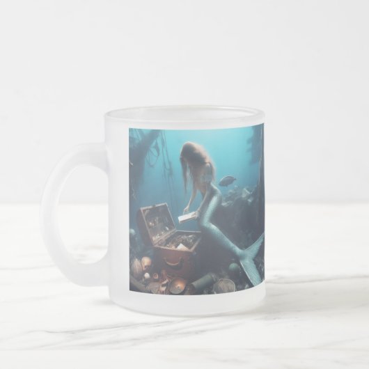 人魚 フロストグラスマグカップ (左)