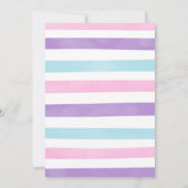 人魚 & プール 子供 招待状 (裏面)