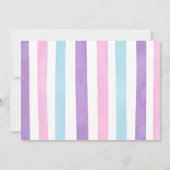 人魚 & プール 子供 招待状 写真付き (裏面)