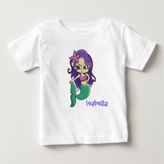 人魚 ベビーTシャツ (正面)