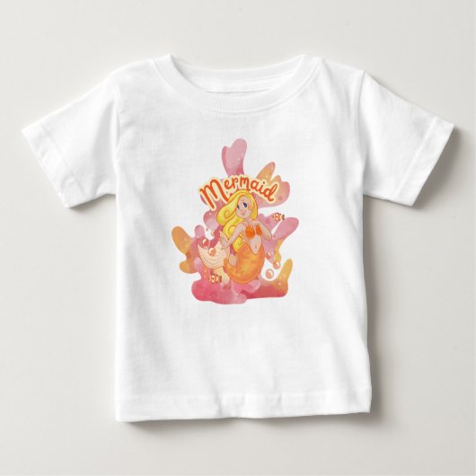 人魚 ベビーTシャツ (正面)