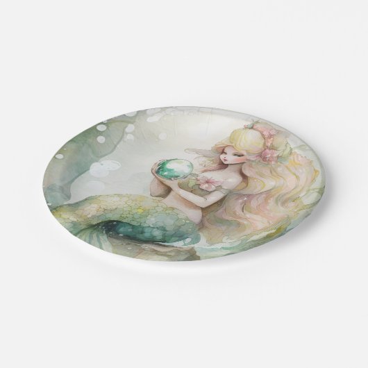 人魚 ペーパープレート (アングル)