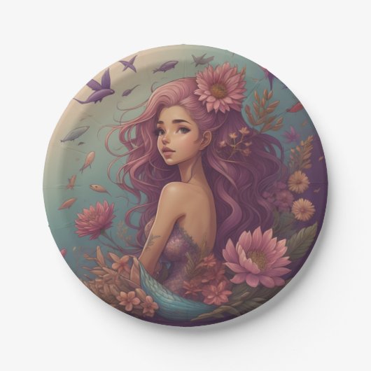 人魚 ペーパープレート (正面)