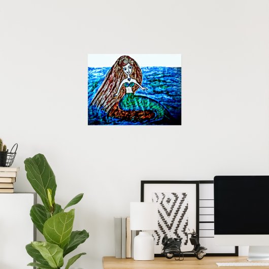 人魚 ポスター (ホームオフィス)