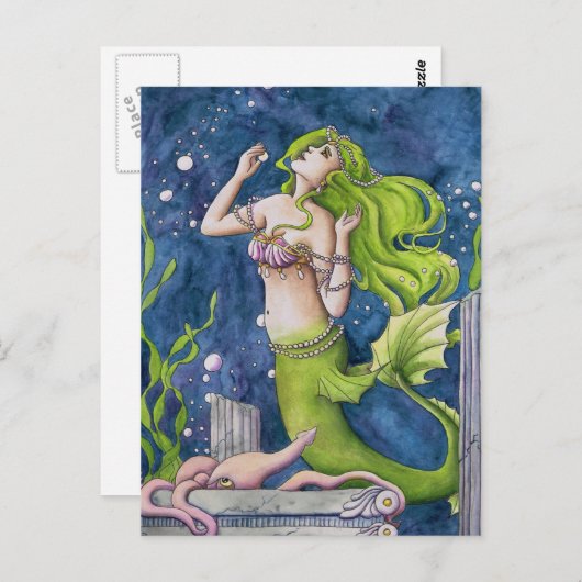 人魚 ポストカード (正面/裏面)