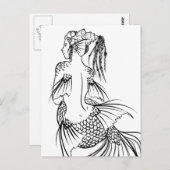 人魚 ポストカード (正面/裏面)