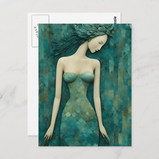 人魚 ポストカード (正面/裏面)