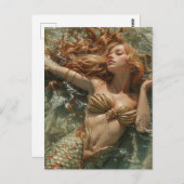 人魚 ポストカード (正面/裏面)