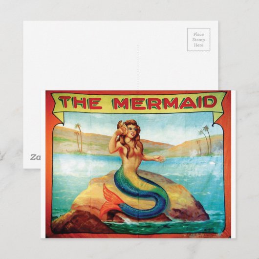 人魚 ポストカード (正面/裏面)