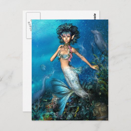 人魚 ポストカード (正面/裏面)