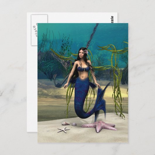 人魚 ポストカード (正面/裏面)