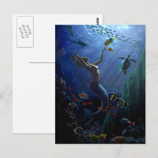 人魚 ポストカード (正面/裏面)