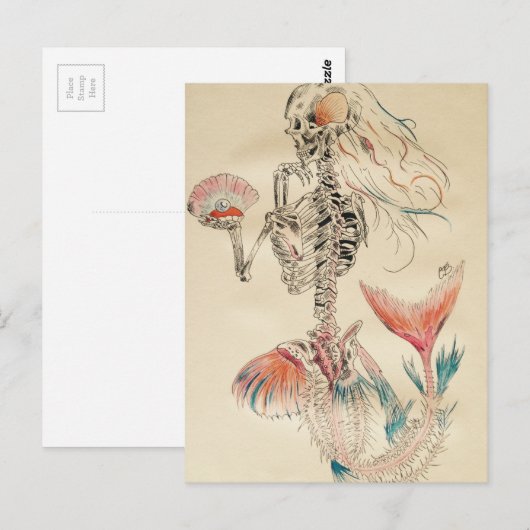人魚 ポストカード (正面/裏面)