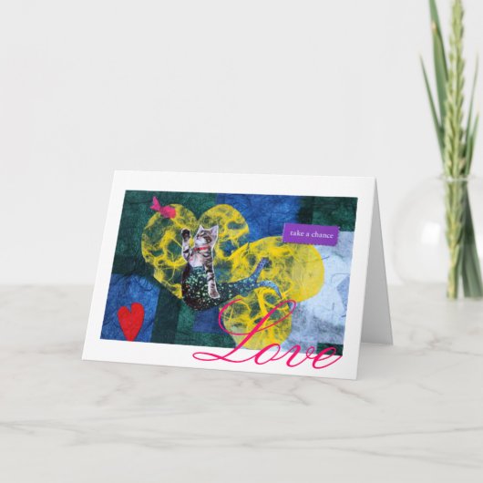 人魚「マーキャット」バレンタインデイカード愛用 シーズンカード (正面)