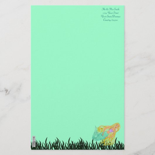 人魚 便箋 (正面)