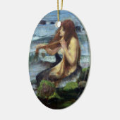 人魚(勉強) セラミックオーナメント (左)