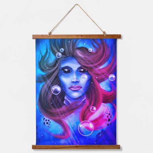 人魚 吊り下げ型タペストリー (正面)