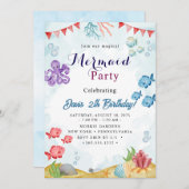 人魚 招待状 (正面/裏面)
